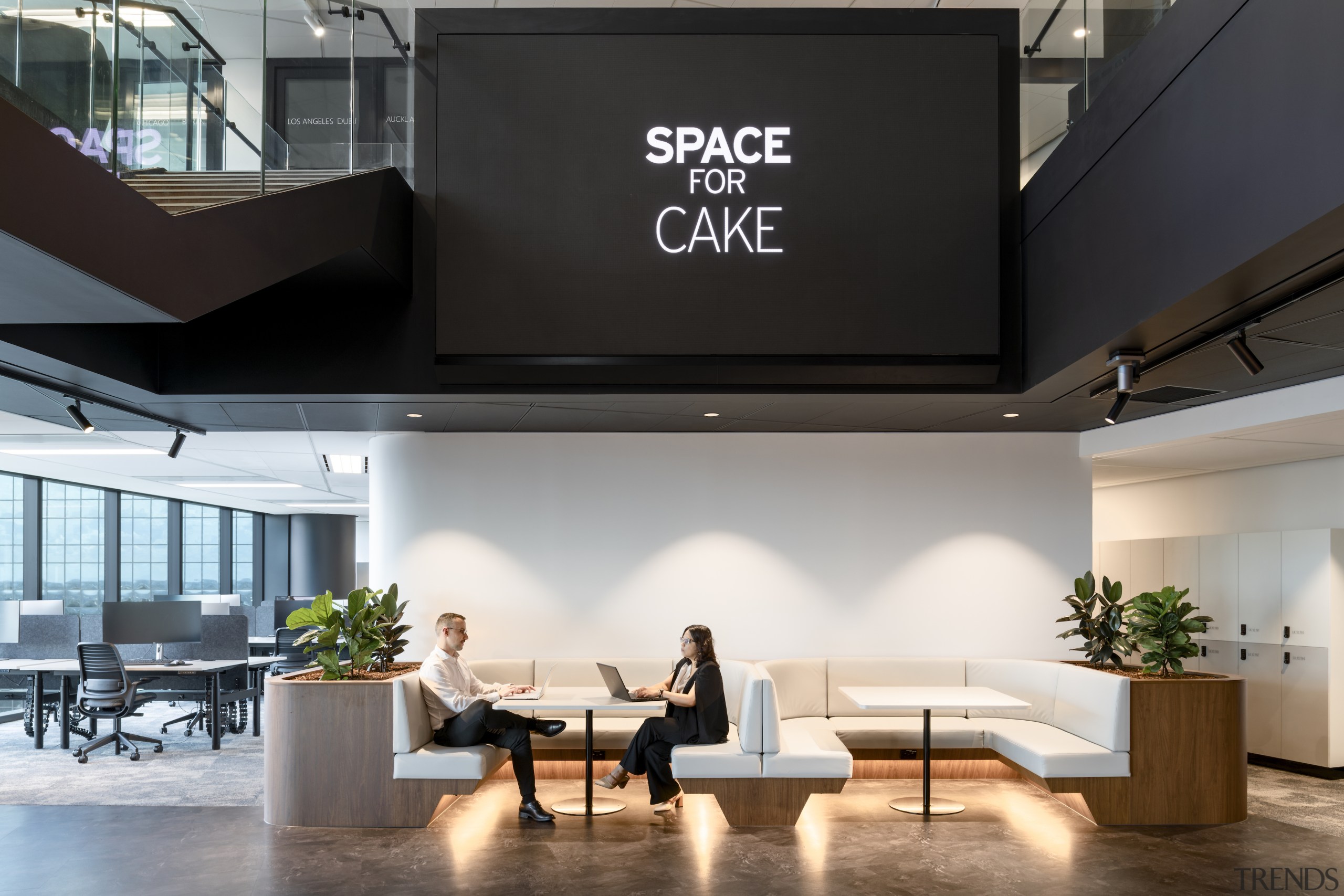 The wall sign says it all. - Collaboration 