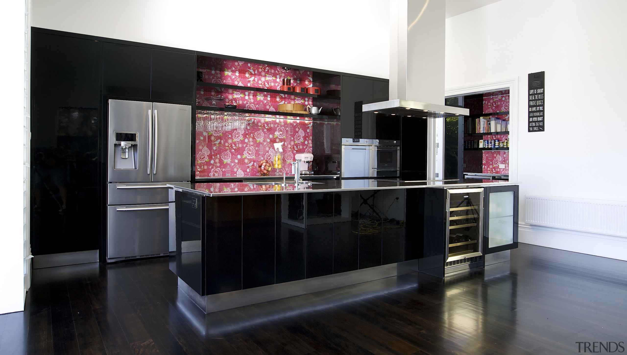 Winning outlook  Natasha Wright won the Kitchen furniture, interior design, kitchen, room, black, white