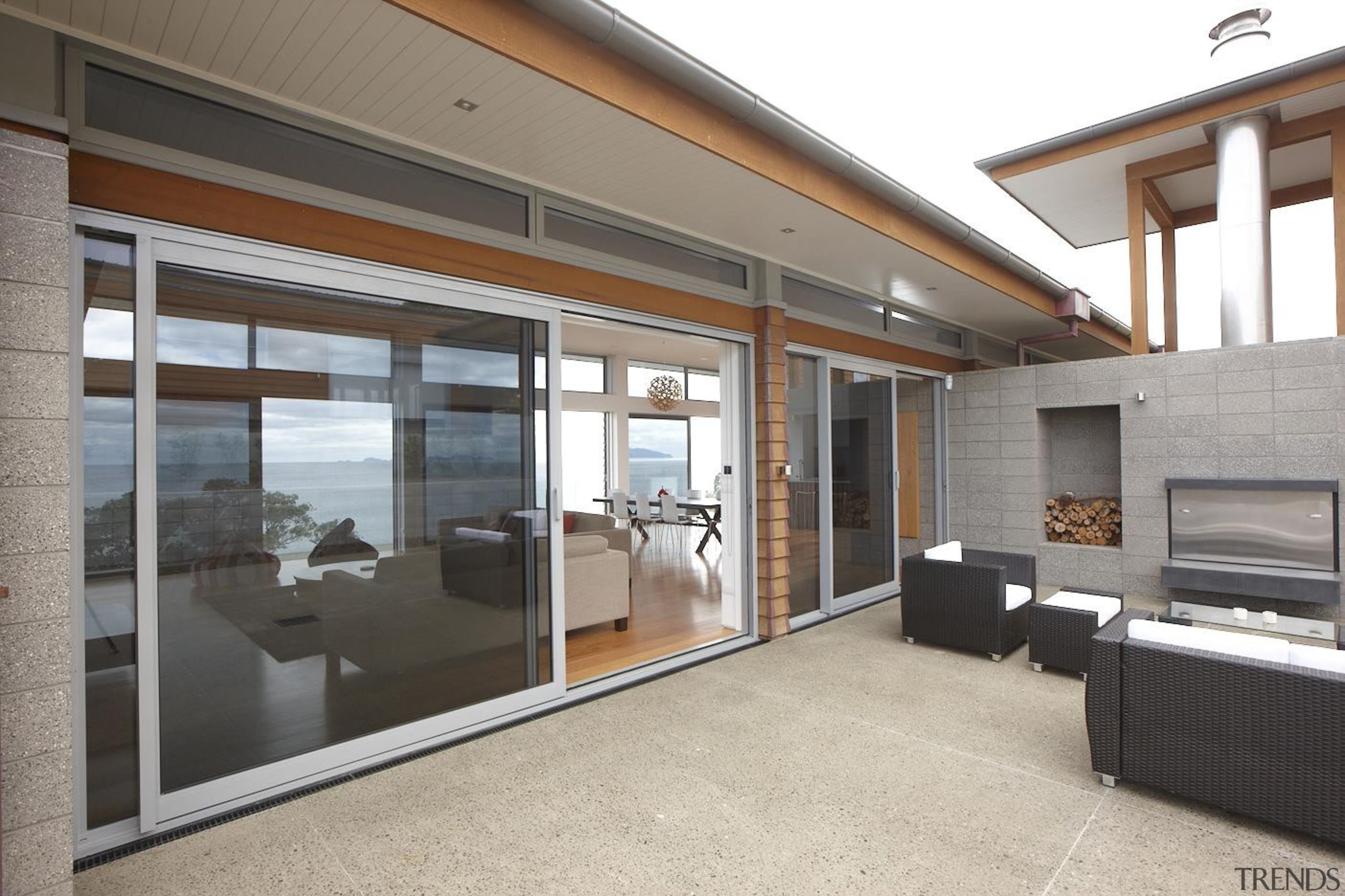 Waipu - Thermal Euroslider - waipu - door door, house, interior design, property, real estate, window, white, gray