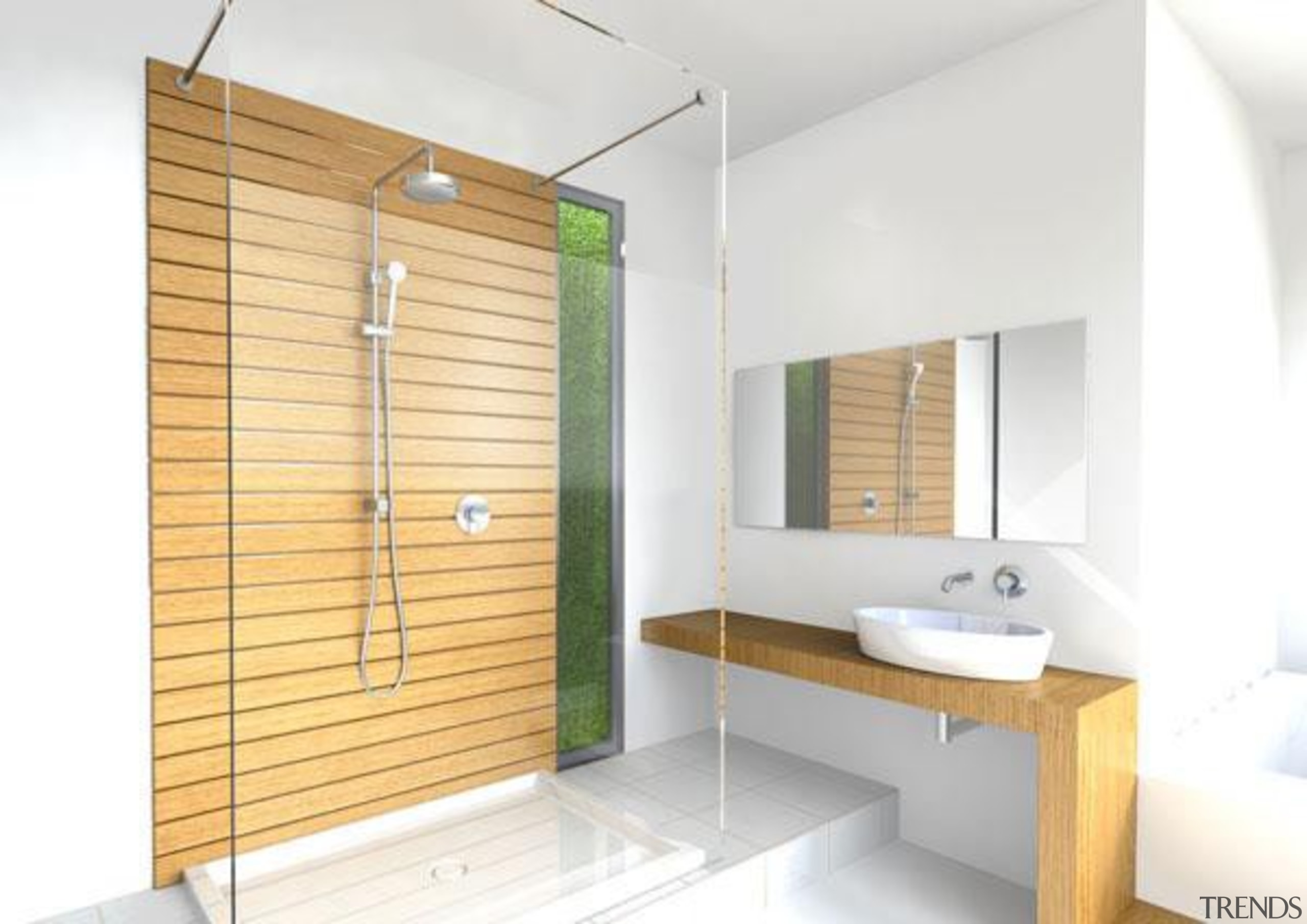 Minimalist forms with clean, elegant lines designed to bathroom, interior design, real estate, room, wood, white