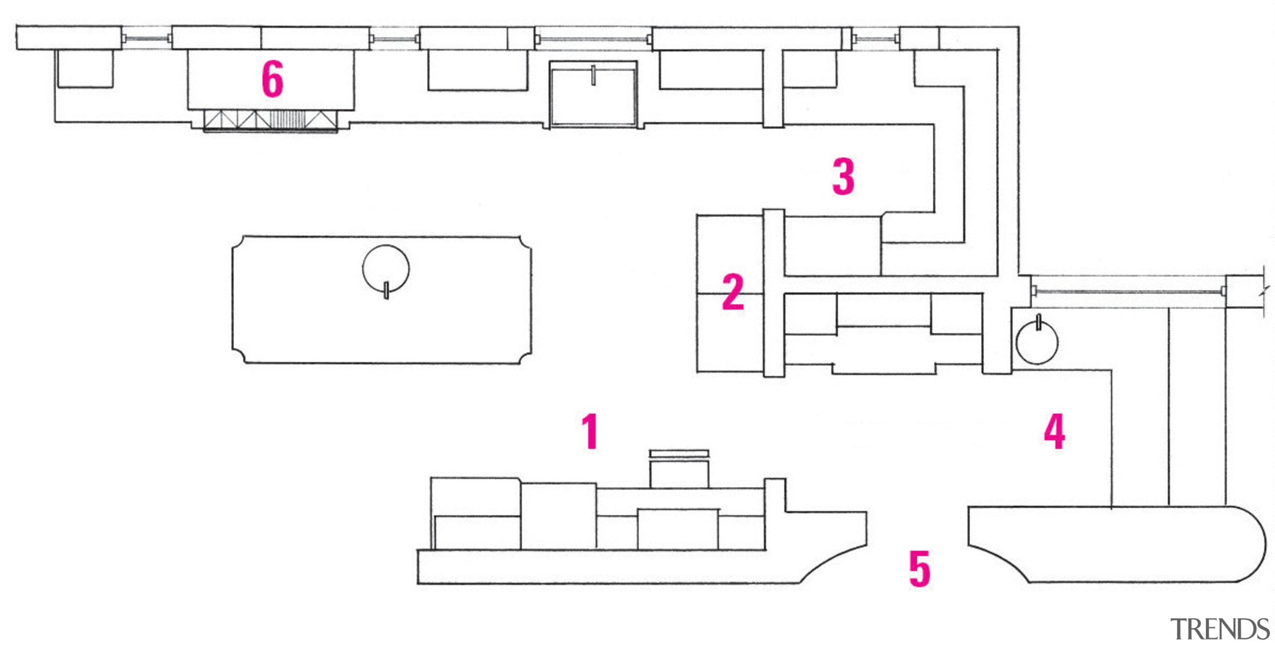 Legend plan of the kitchen and dining areas. angle, area, design, diagram, drawing, floor plan, font, line, product, product design, technical drawing, text, white