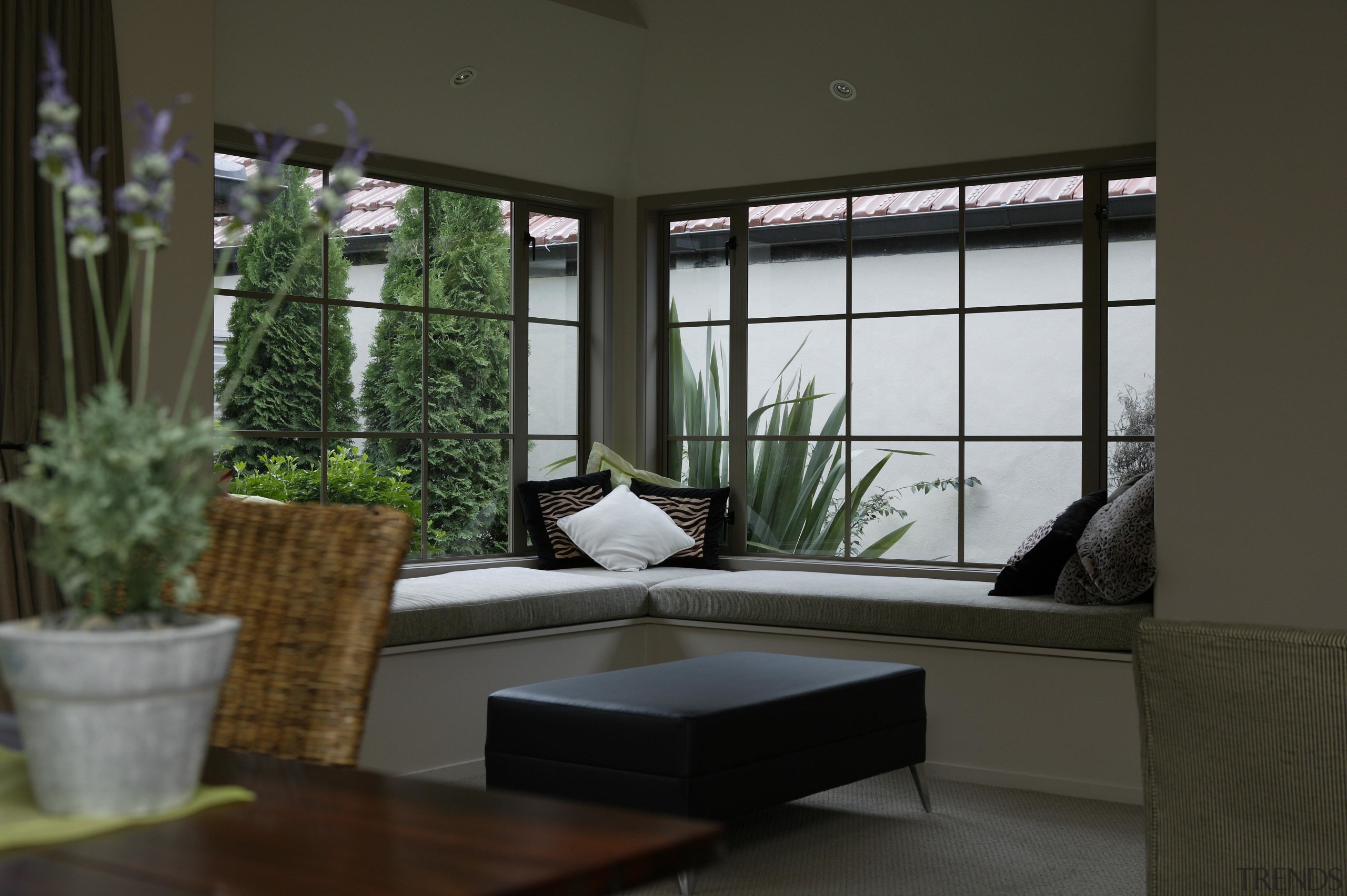 Bright dining area for families in Tarawera architecture, house, interior design, living room, window, black