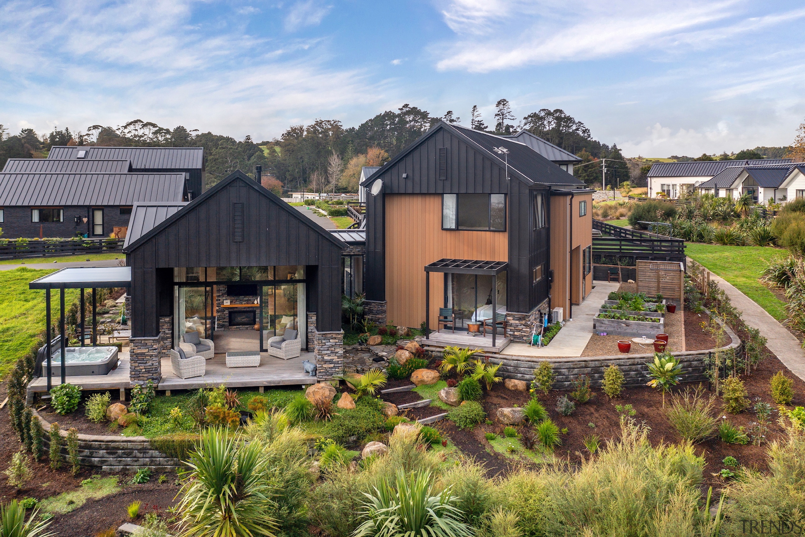 Seen from the rear the home looks like 