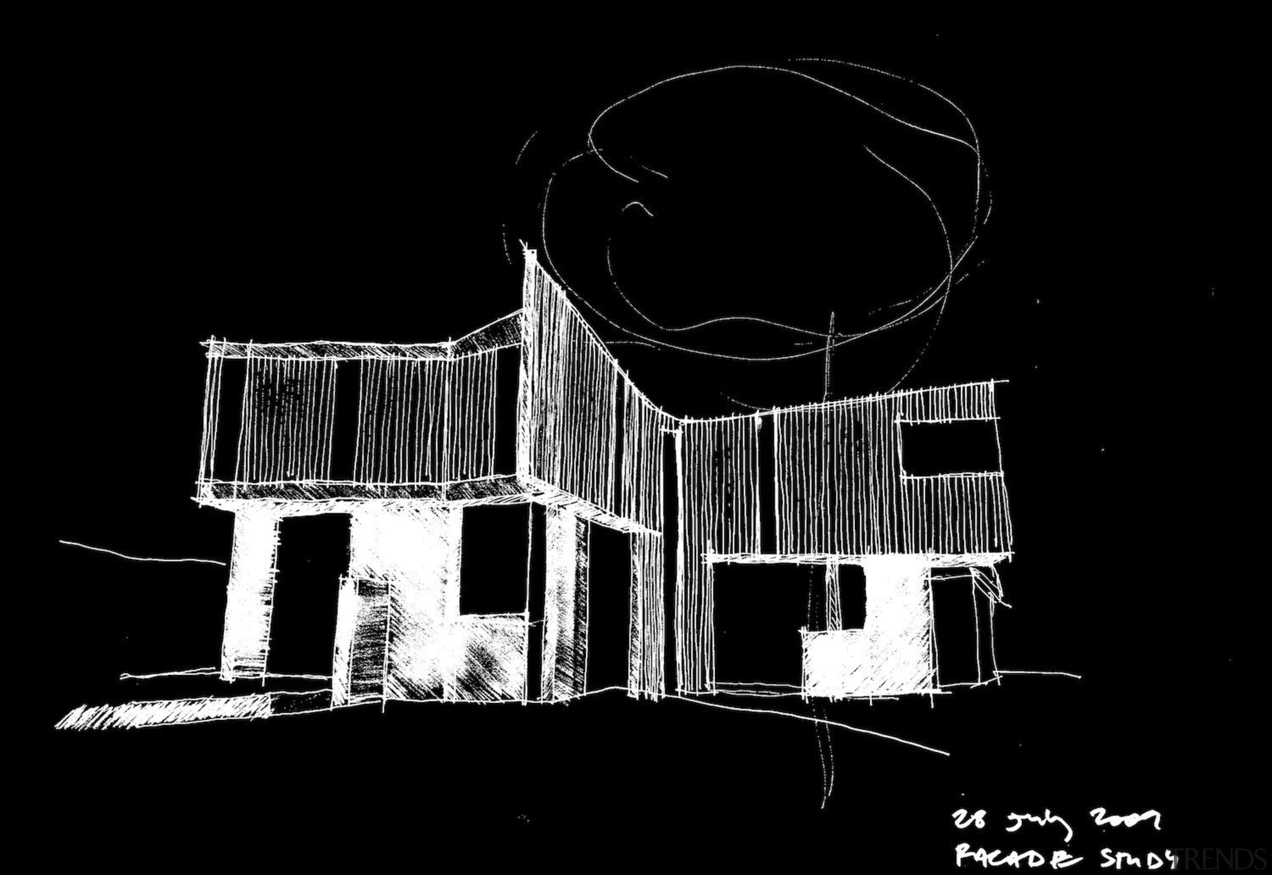 Architect: Steffen Welsch ArchitectsPhotography: Rhiannon Slatter architecture, black, black and white, darkness, design, font, monochrome, monochrome photography, night, structure, black