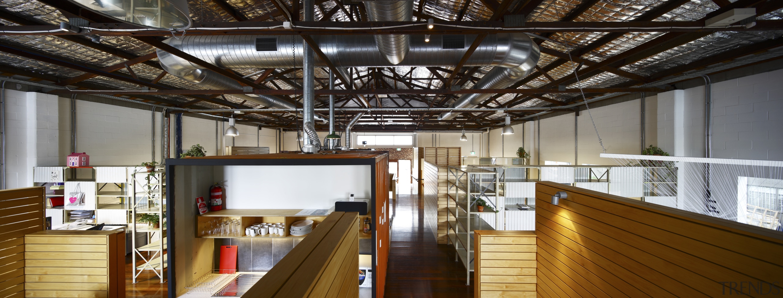 Interior view of the Light Space offices which interior design, loft