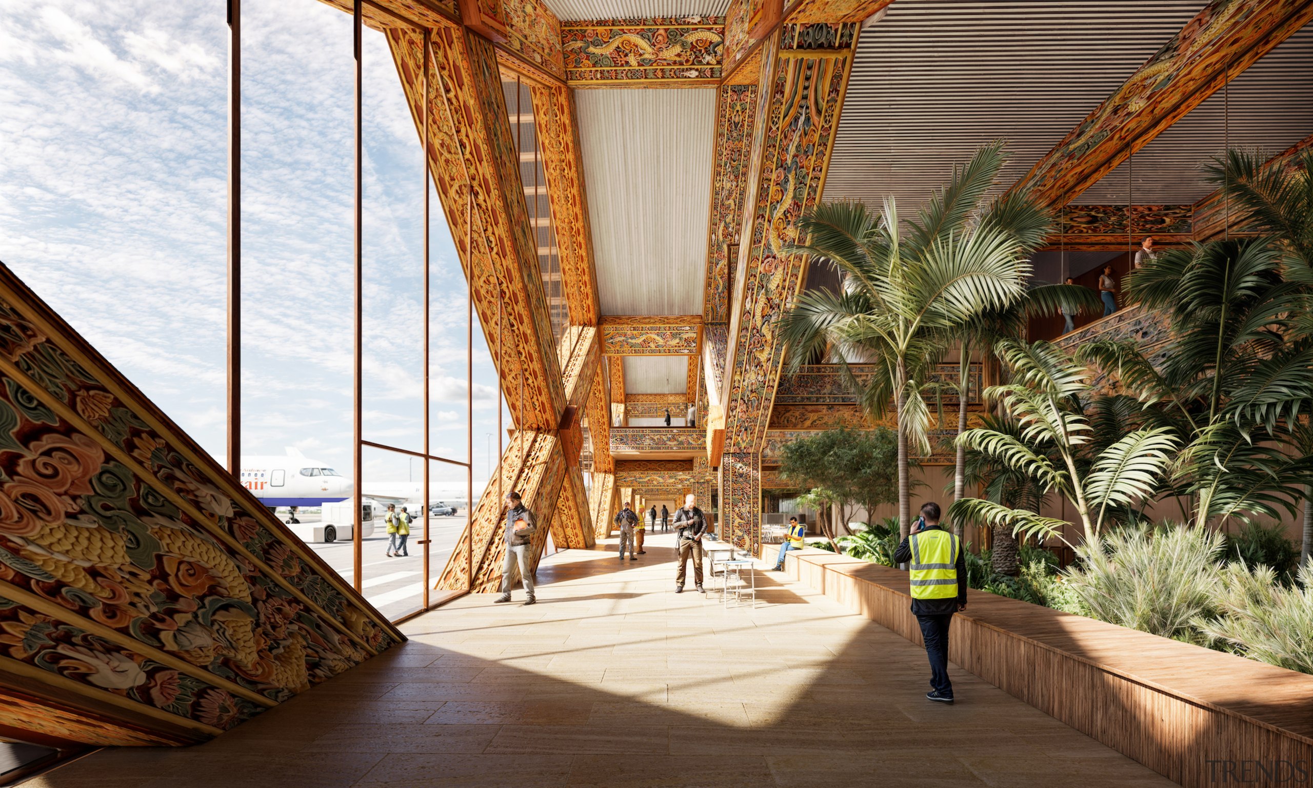 GLU Gelephu Airport concept – staff facilities, apron 