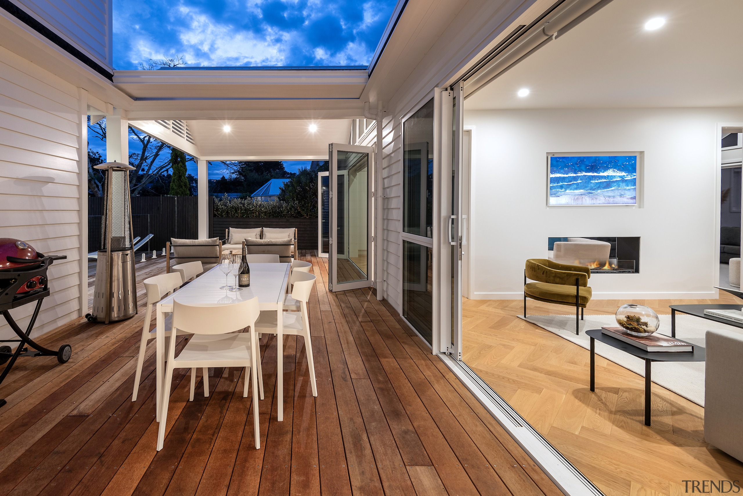 Al fresco dining off the living spaces. - 