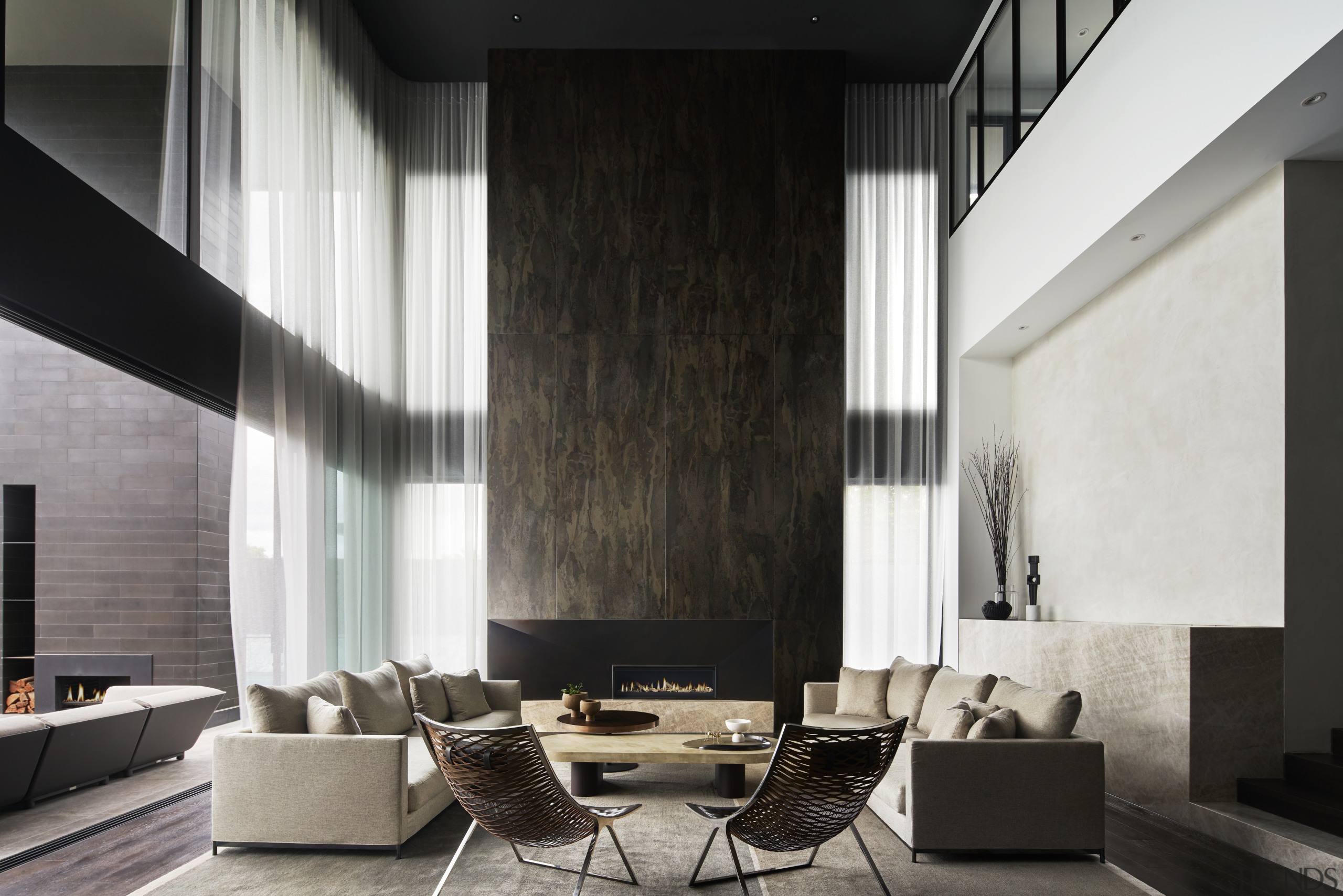 Reached by a long timber floored corridor, the 