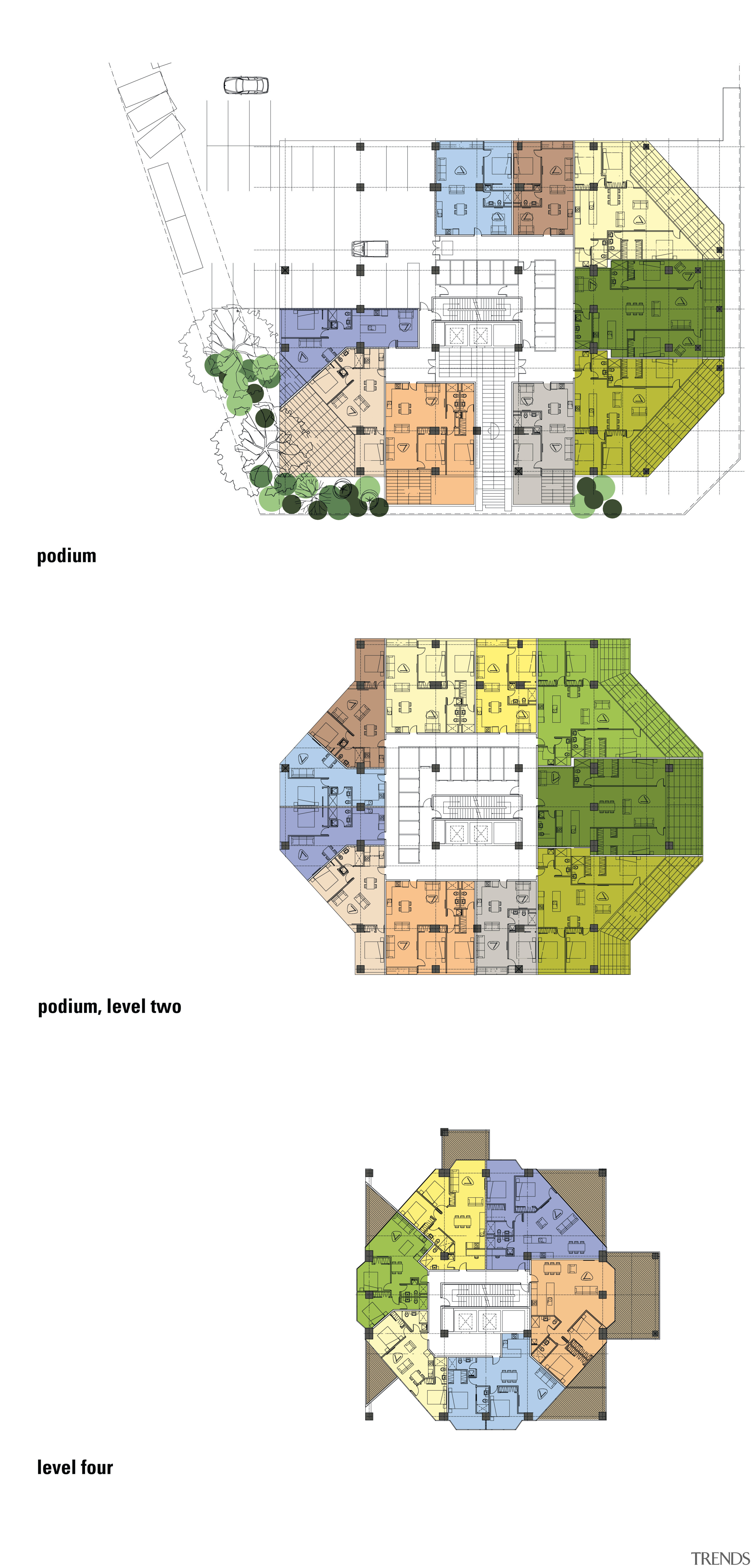 The existing lift and stair structure was retained architecture, area, elevation, floor plan, land lot, map, plan, real estate, residential area, schematic, suburb, urban design, water resources, white
