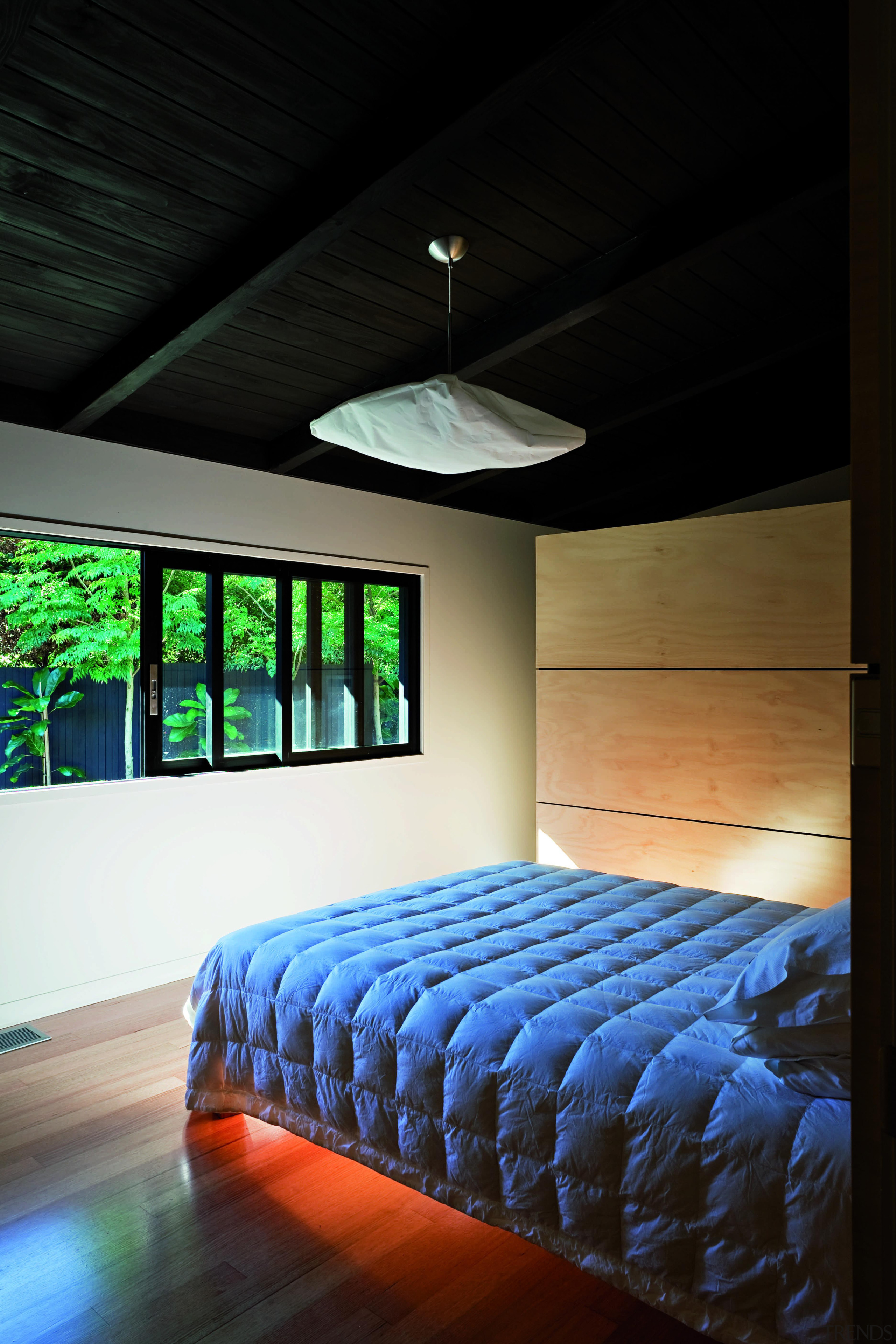 Remuera, Auckland - Glade House - architecture | architecture, bed, bed frame, bedroom, ceiling, daylighting, furniture, home, house, interior design, light, lighting, room, wall, wood, black