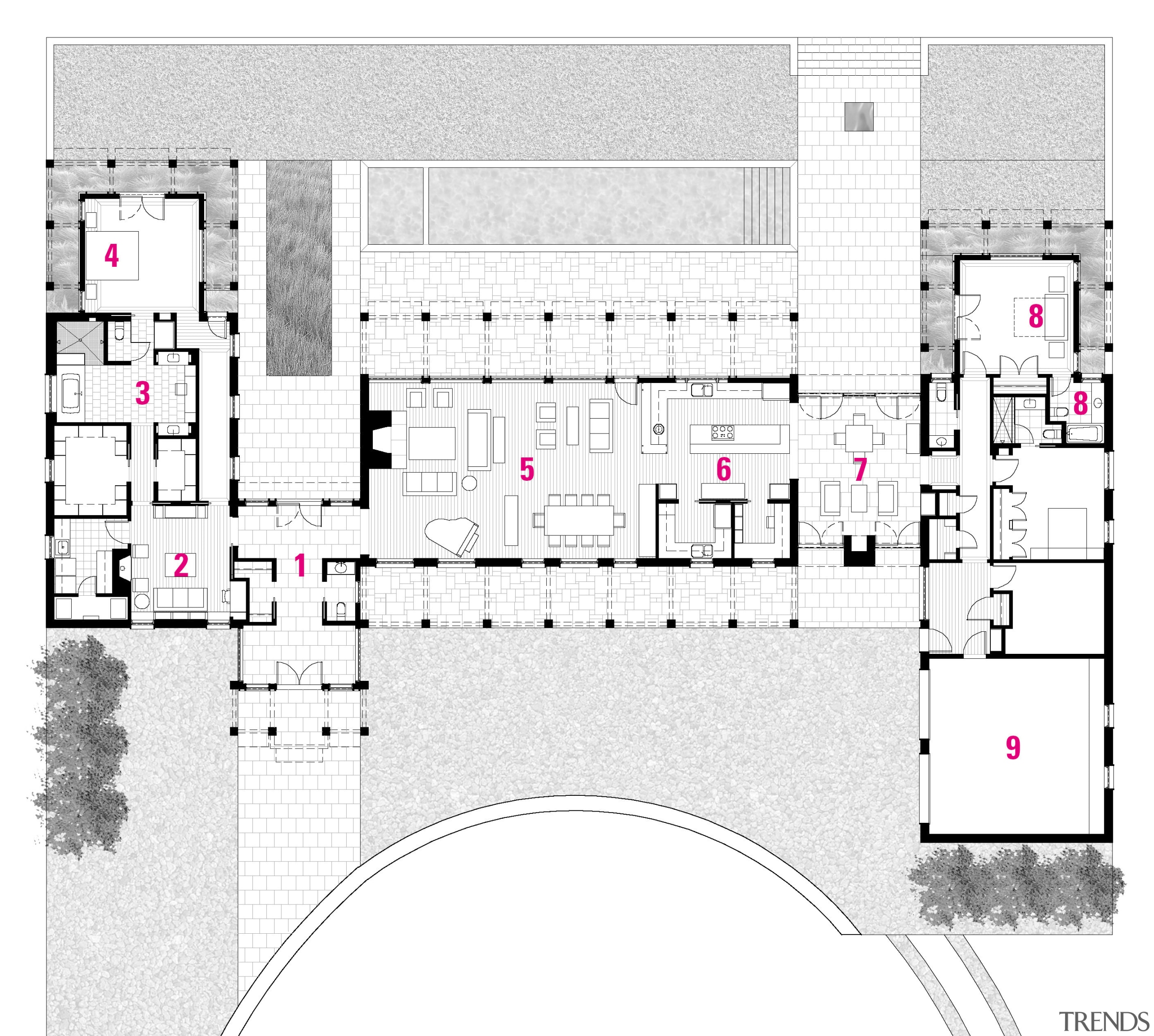 A view of the plan of the home. architecture, area, design, drawing, floor plan, line, plan, product design, white