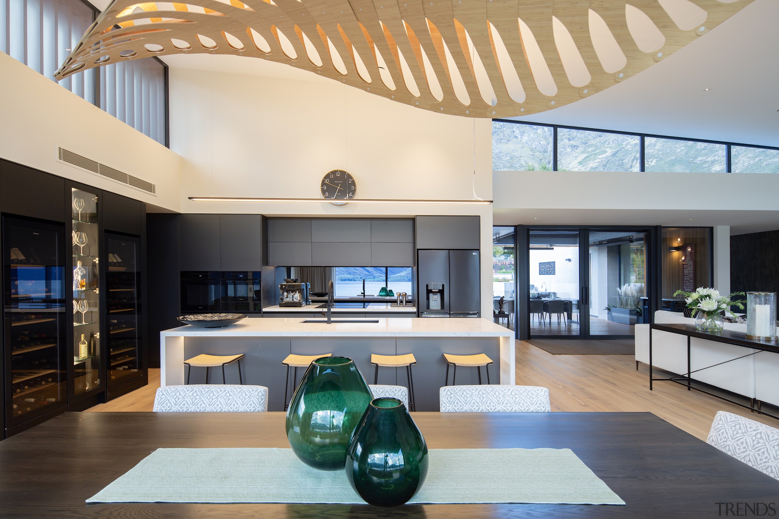 Looking from the dining area back towards the 