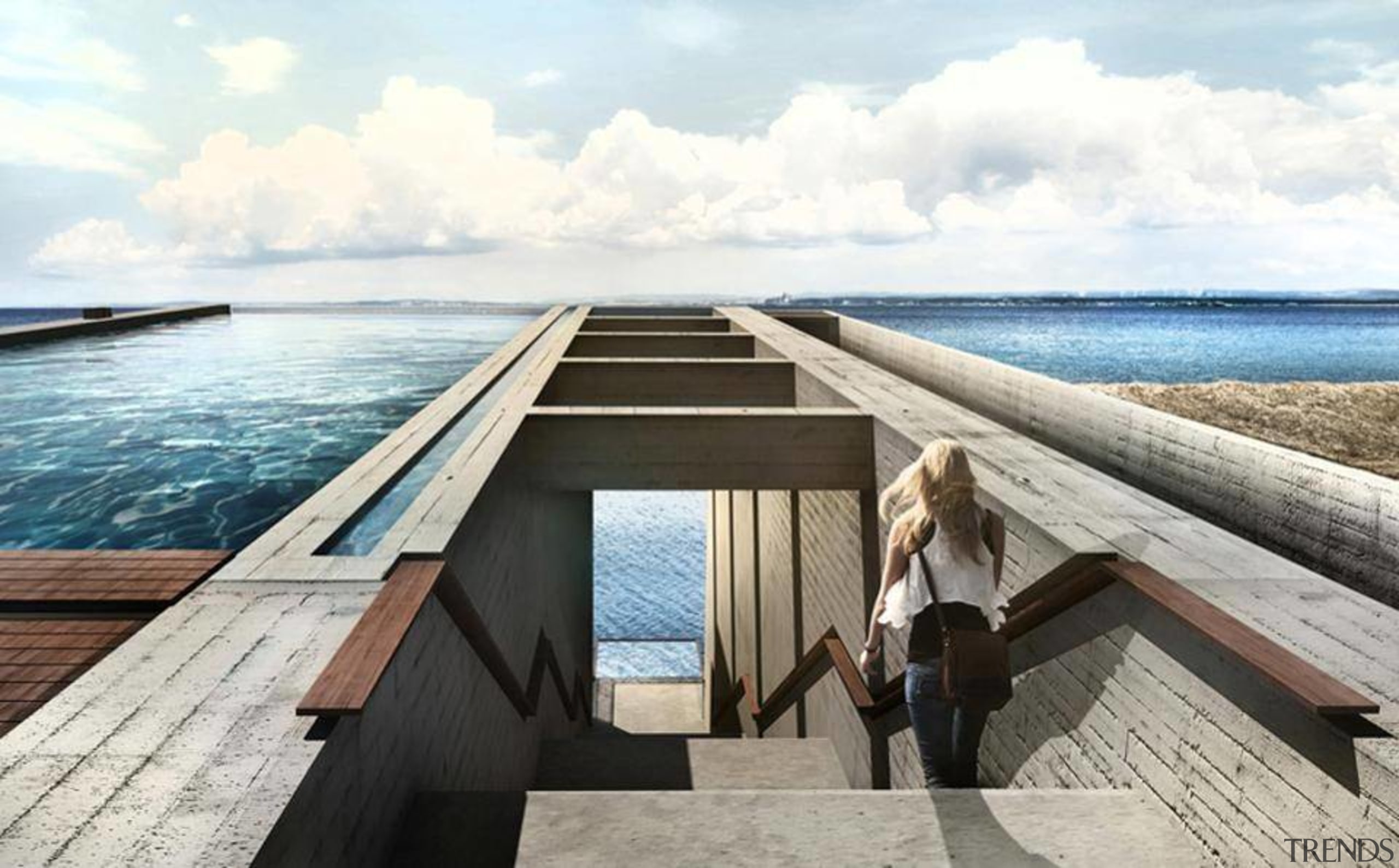 Casa Brutale: Images from LAAV outdoor furniture, sea, water, wood, white