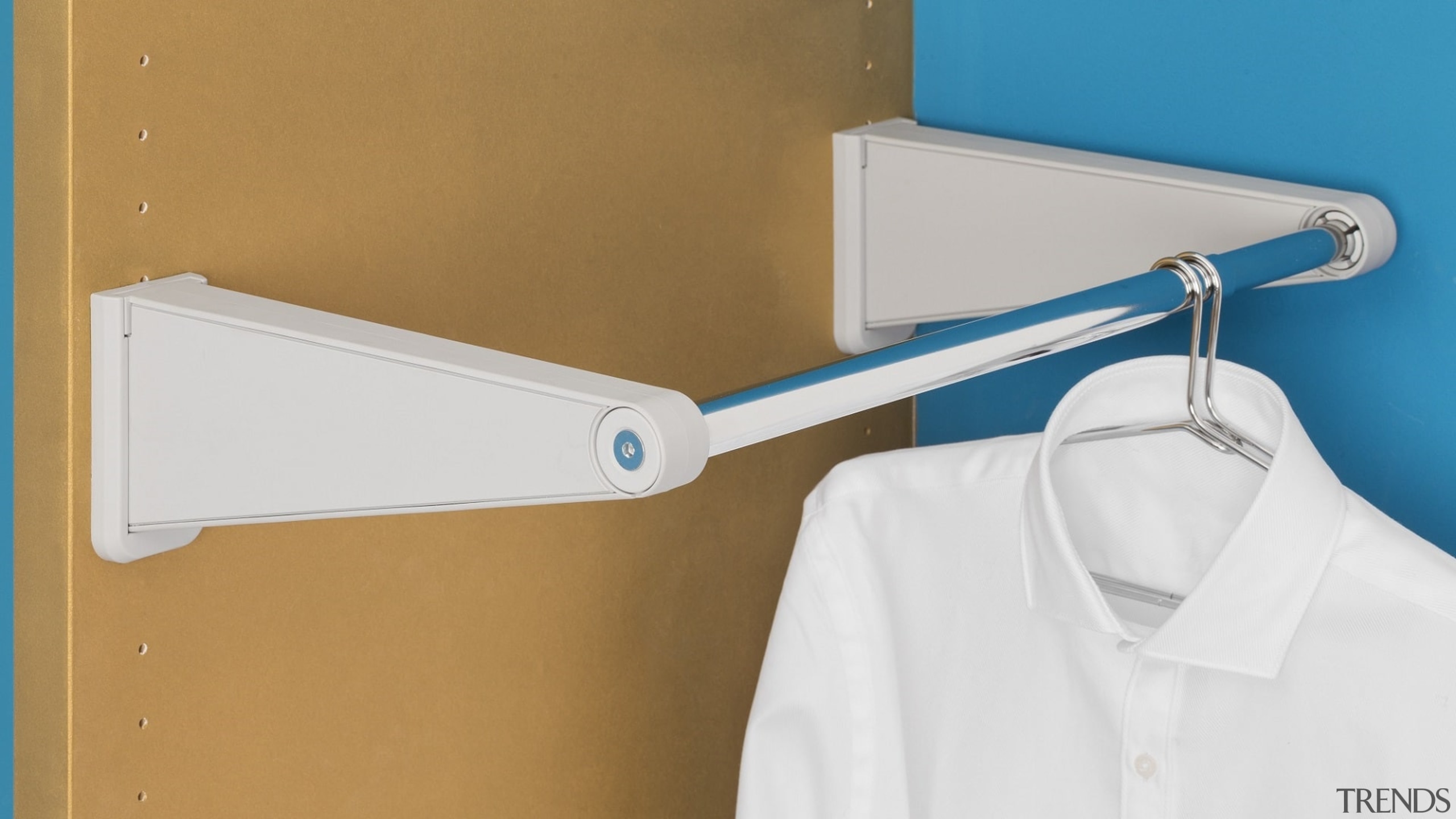 Ambos Shelf Bracket Pairs And Rod Holder Pairs clothes hanger, lighting, product, white, brown