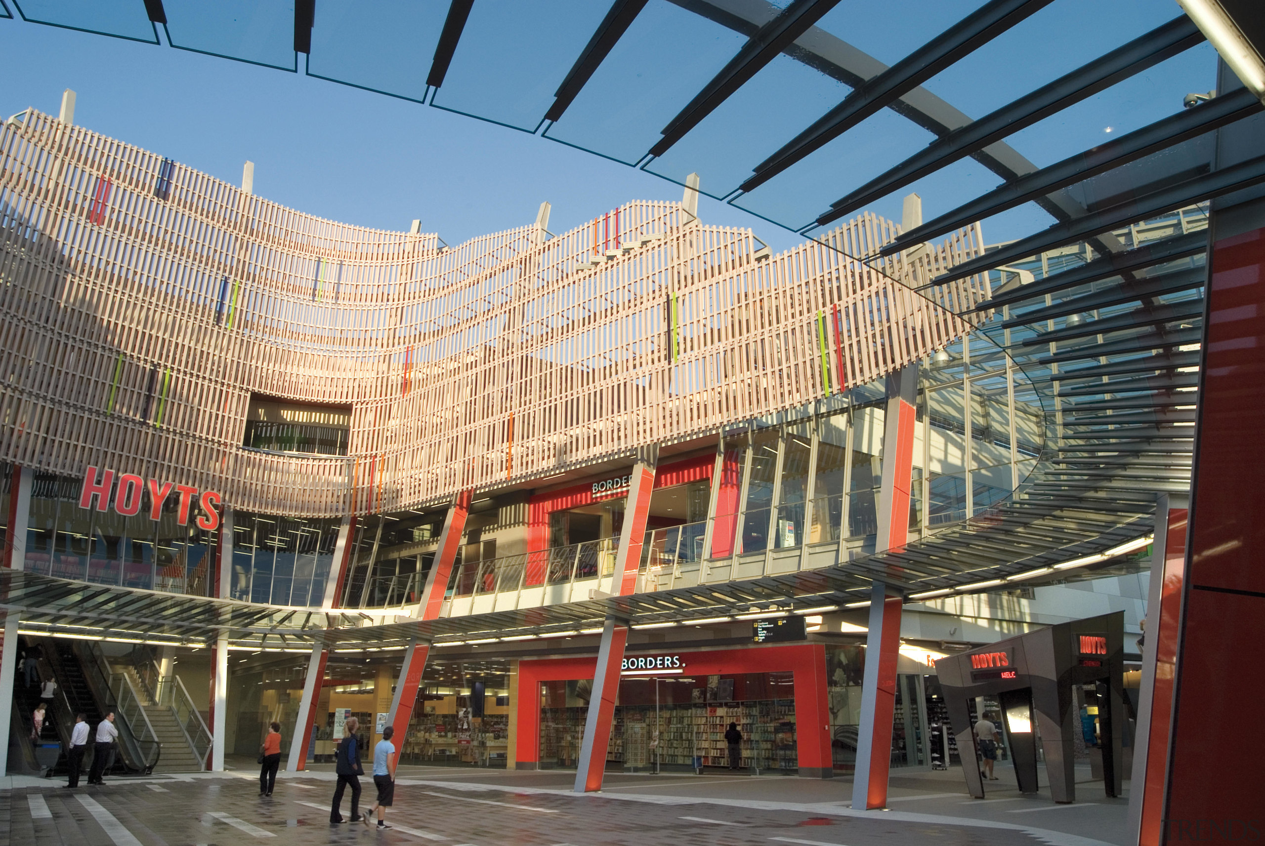 A view of Sylvia Park. - A view architecture, building, city, facade, landmark, metropolis, metropolitan area, mixed use, plaza, shopping mall, structure