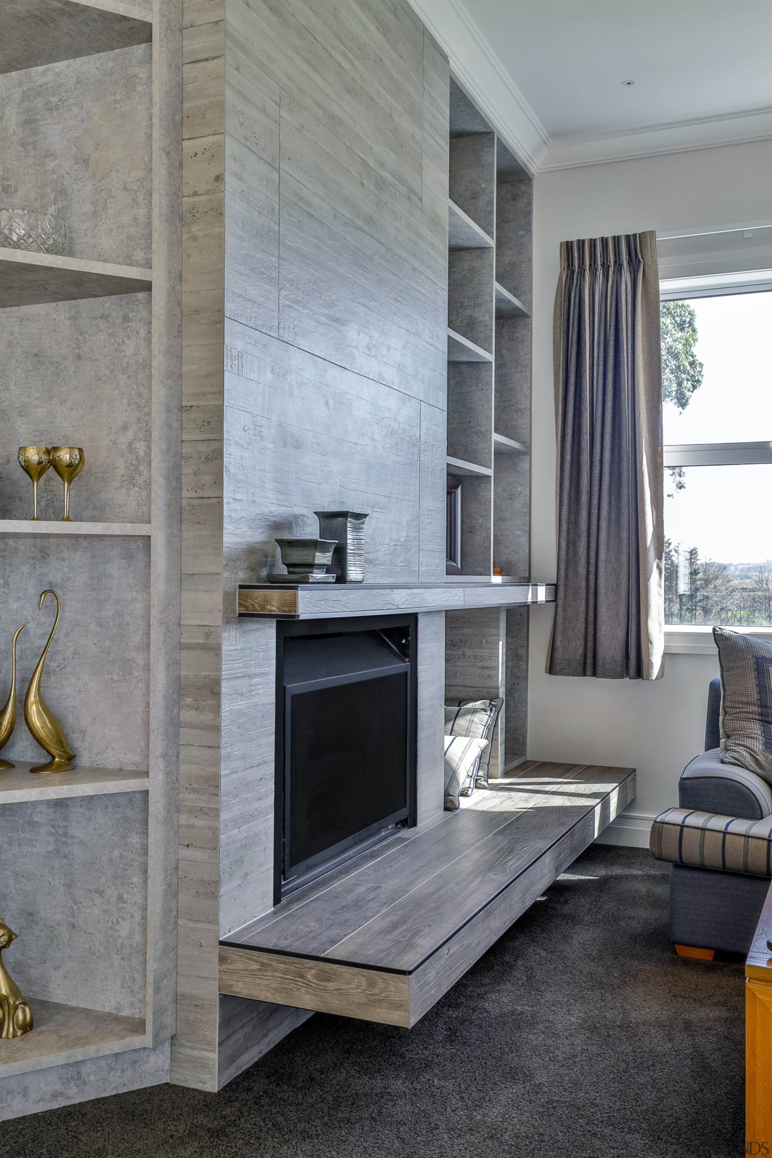 The home's interior is more contemporary but with 