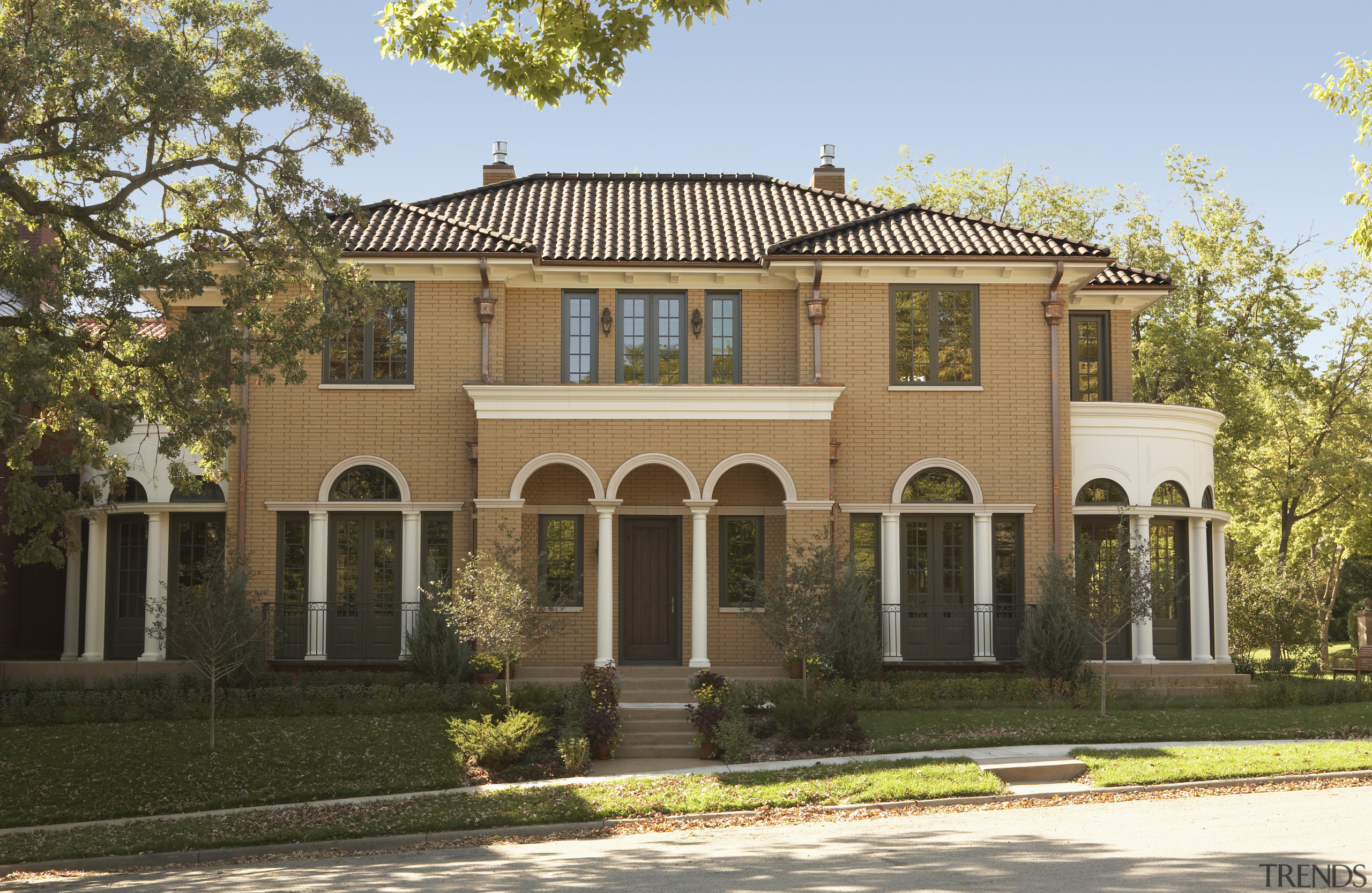 Four new townhouses in Mount Curve Minneapolis are building, classical architecture, elevation, estate, facade, historic house, home, house, mansion, neighbourhood, official residence, plantation, property, real estate, residential area, villa, brown