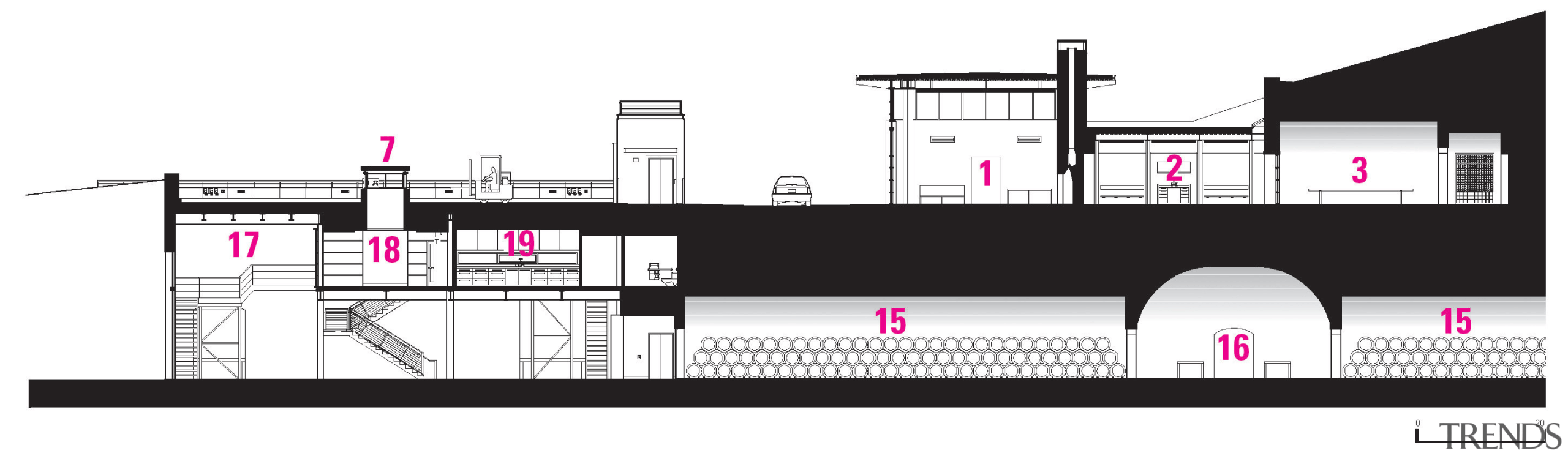 view of the plan for the winery - architecture, design, diagram, elevation, floor plan, plan, product, product design, white