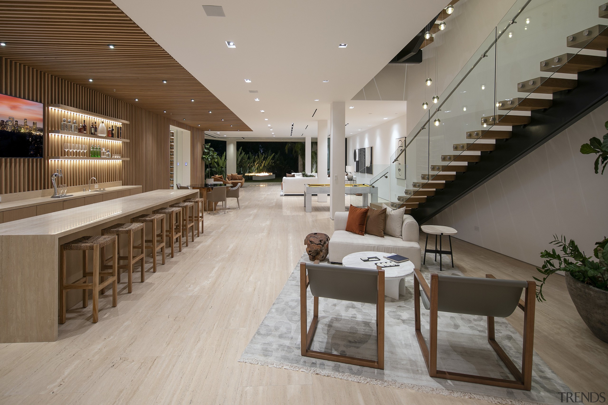 The bar area at night. - Sunlight on 