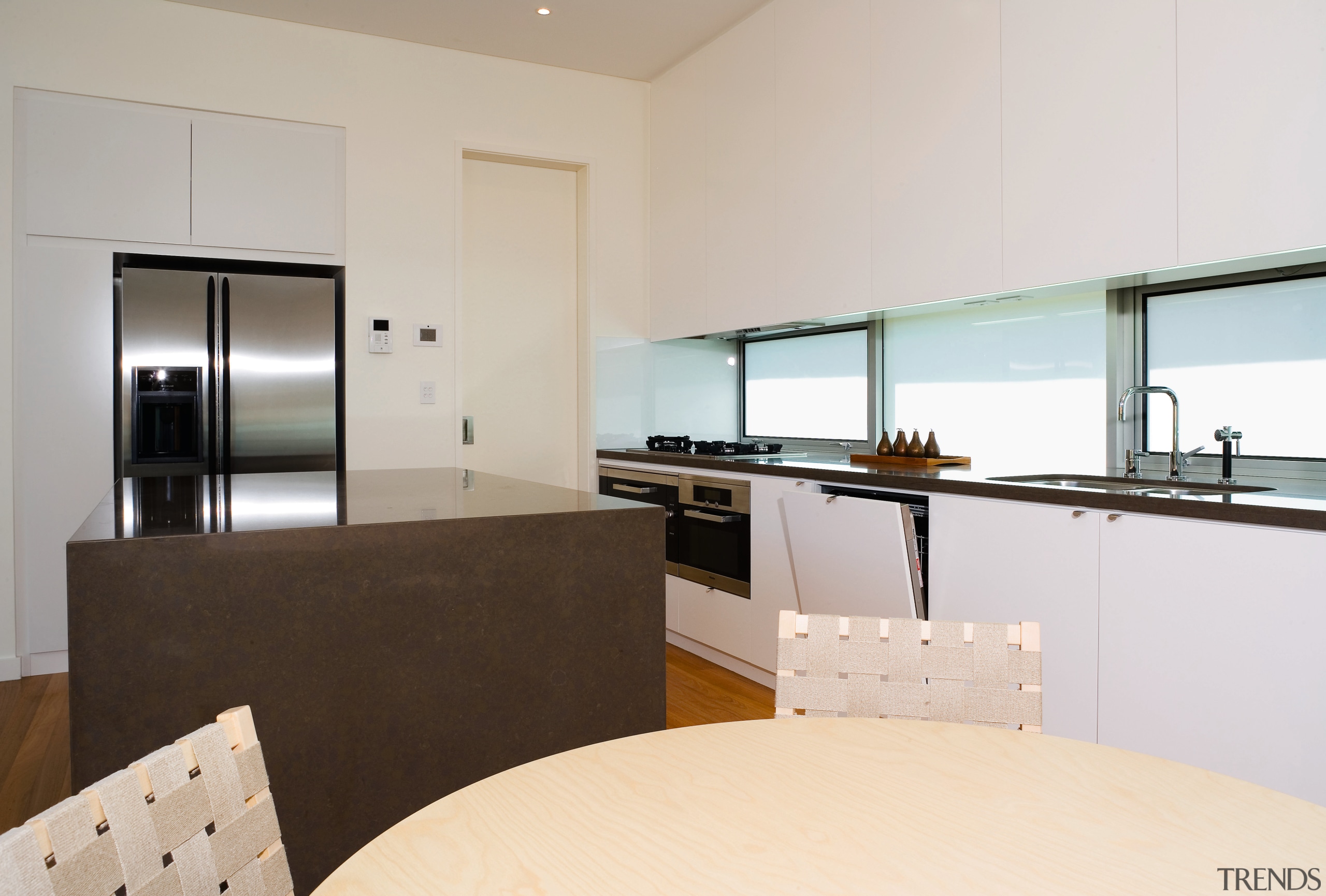 A view of some kitchen appliances from Miele. countertop, interior design, kitchen, property, real estate, room, gray