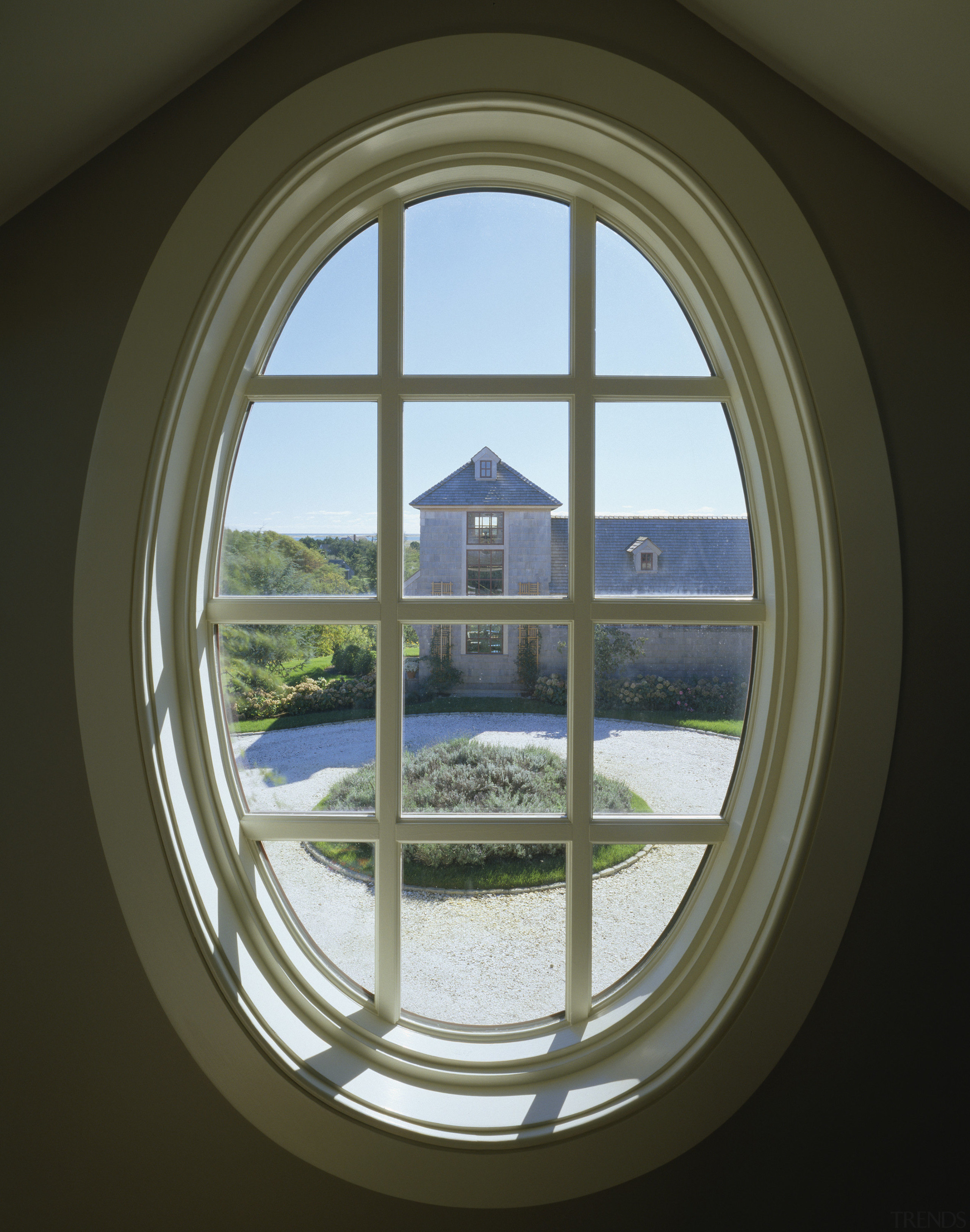 Interior view of a window looking out towards daylighting, glass, window, brown