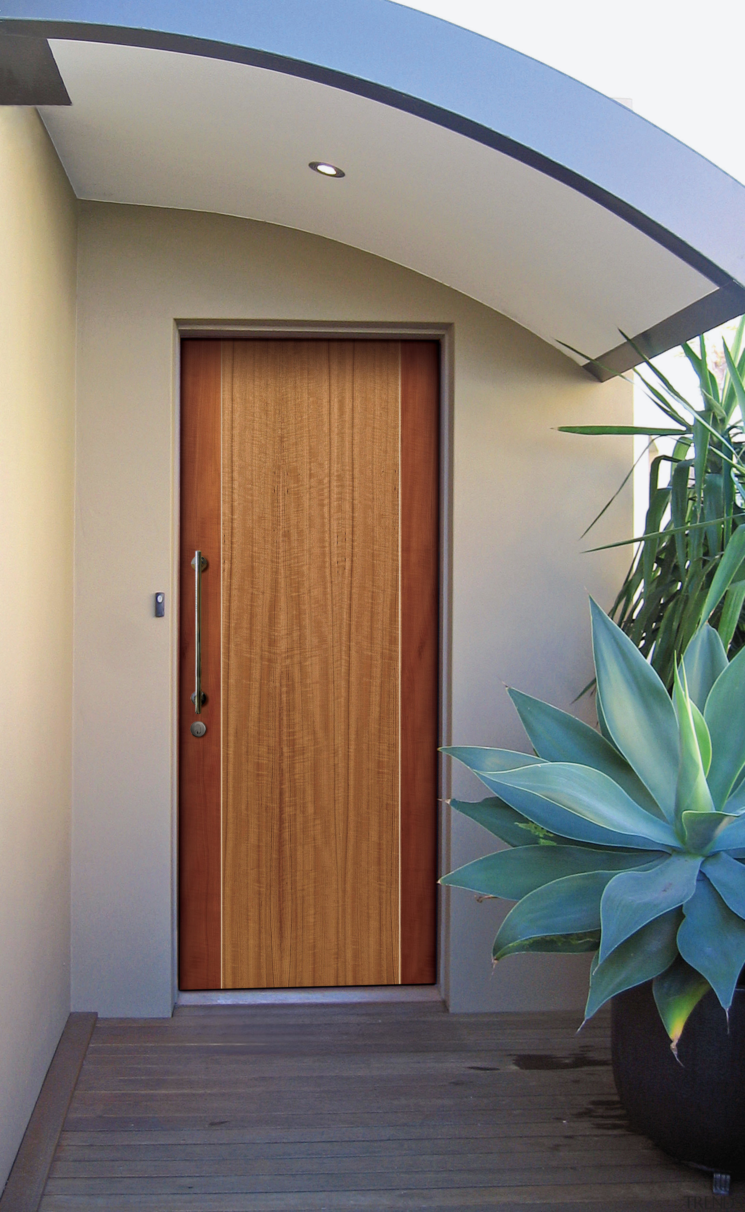 A view of a door from William Russell architecture, door, home, house, real estate, gray