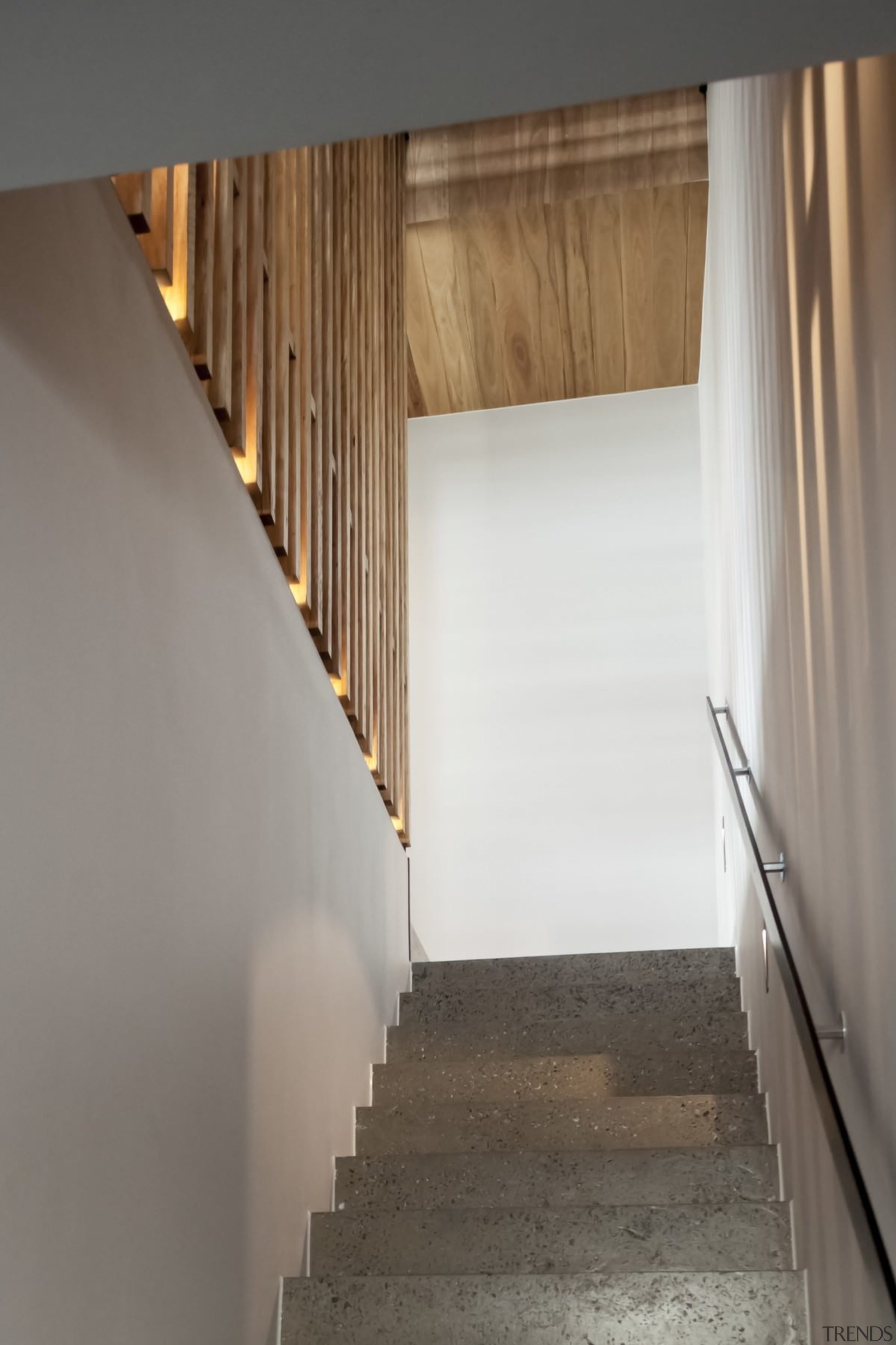 Architect: mcmahon and nerlich architectsPhotography by superk architecture, floor, house, interior design, property, stairs, wall, wood, gray