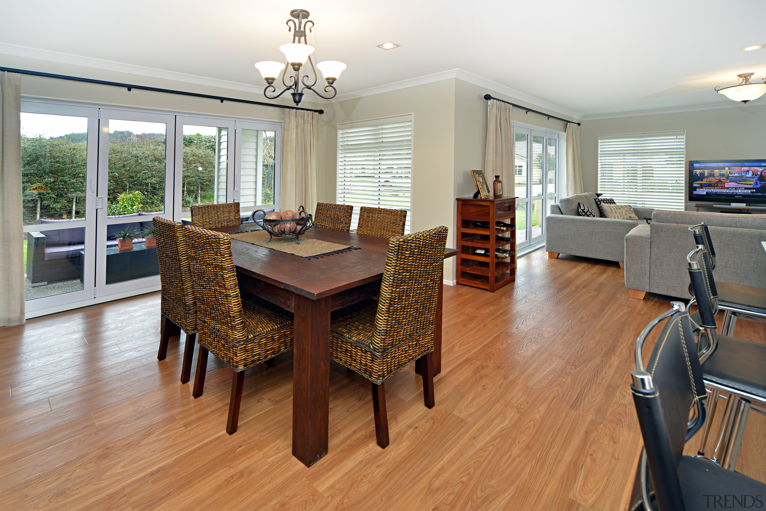 This Sentinel Homes design feature the Palliside weatherboard dining room, floor, flooring, hardwood, home, interior design, kitchen, laminate flooring, living room, property, real estate, room, wood, wood flooring, white