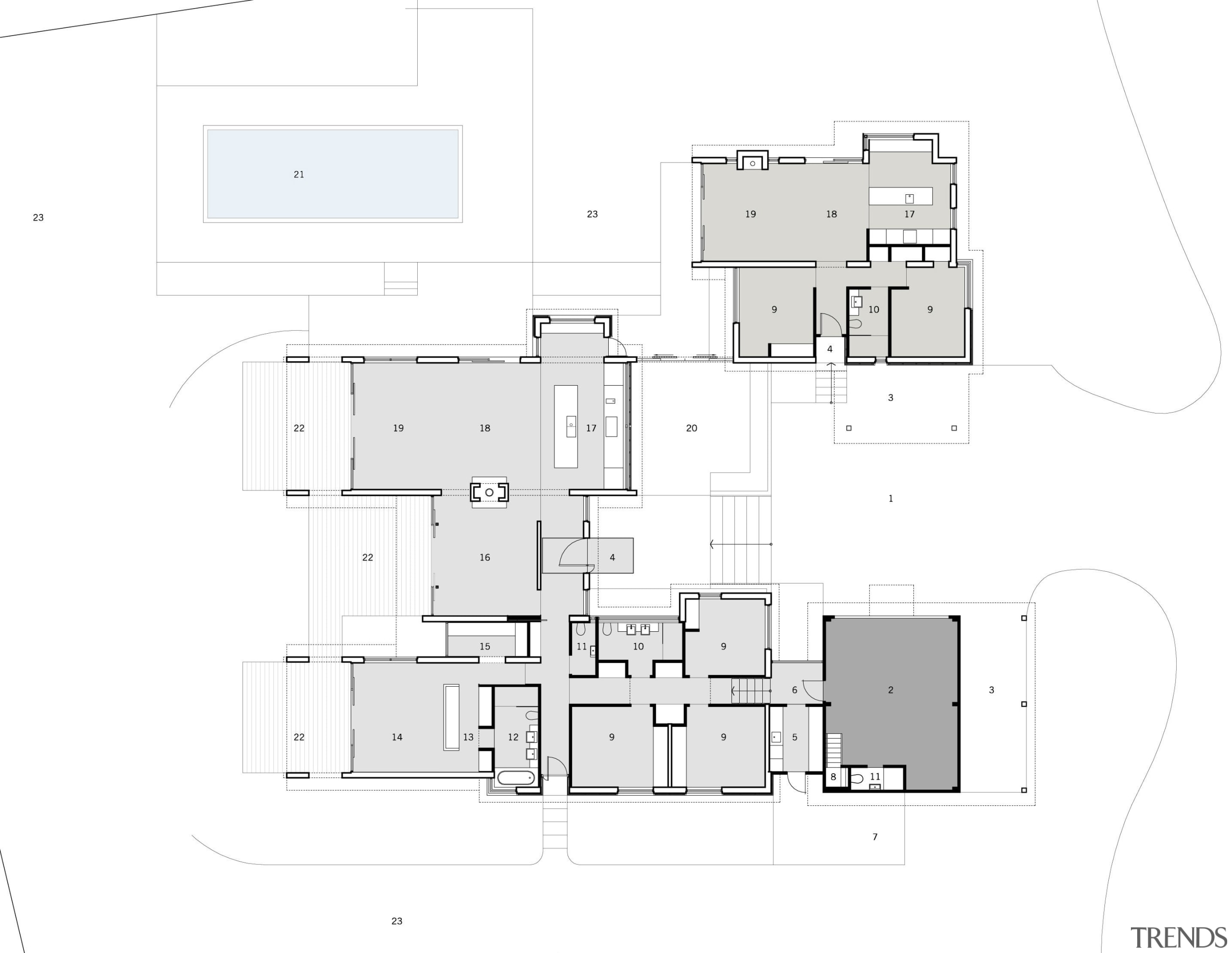 Floor plan of house. - Floor plan of architecture, area, design, diagram, elevation, floor plan, font, line, plan, product design, residential area, schematic, white