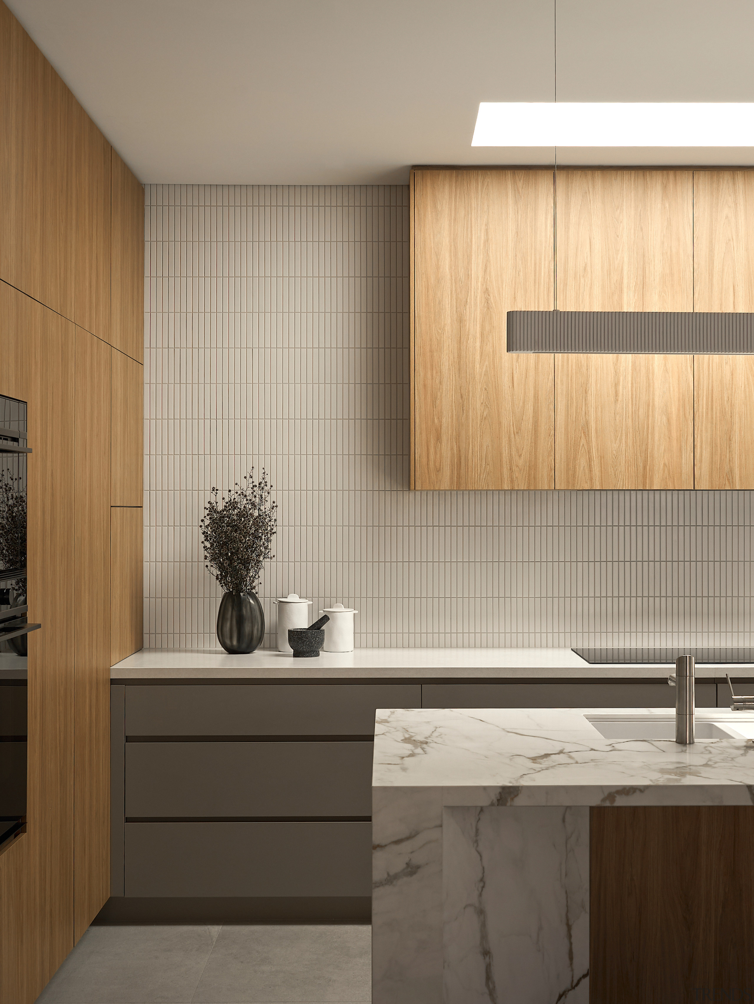 With integrated appliances and pared back detailing, the 