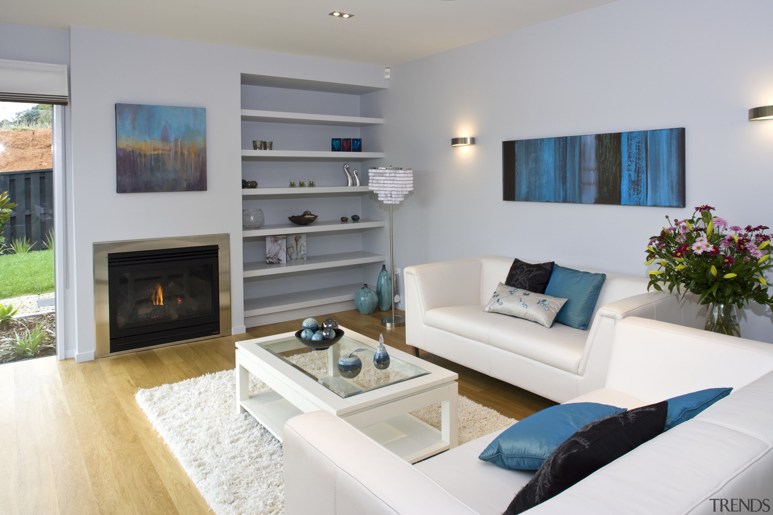 The main living room in the David Reid home, interior design, living room, property, real estate, room, gray, white