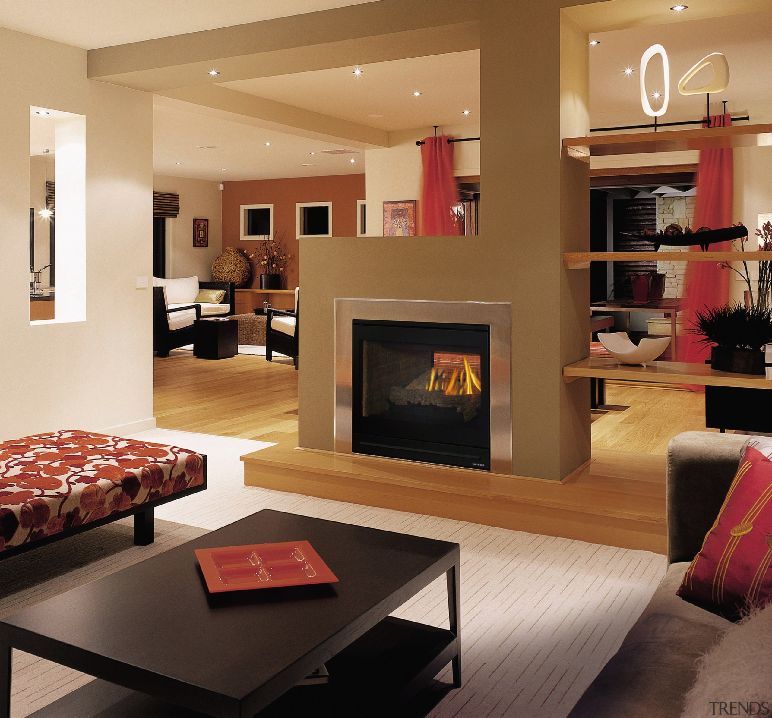 A vie wof some fireplaces from Jetmaster. - fireplace, floor, flooring, hardwood, hearth, home appliance, interior design, living room, room, wood burning stove, wood flooring, brown
