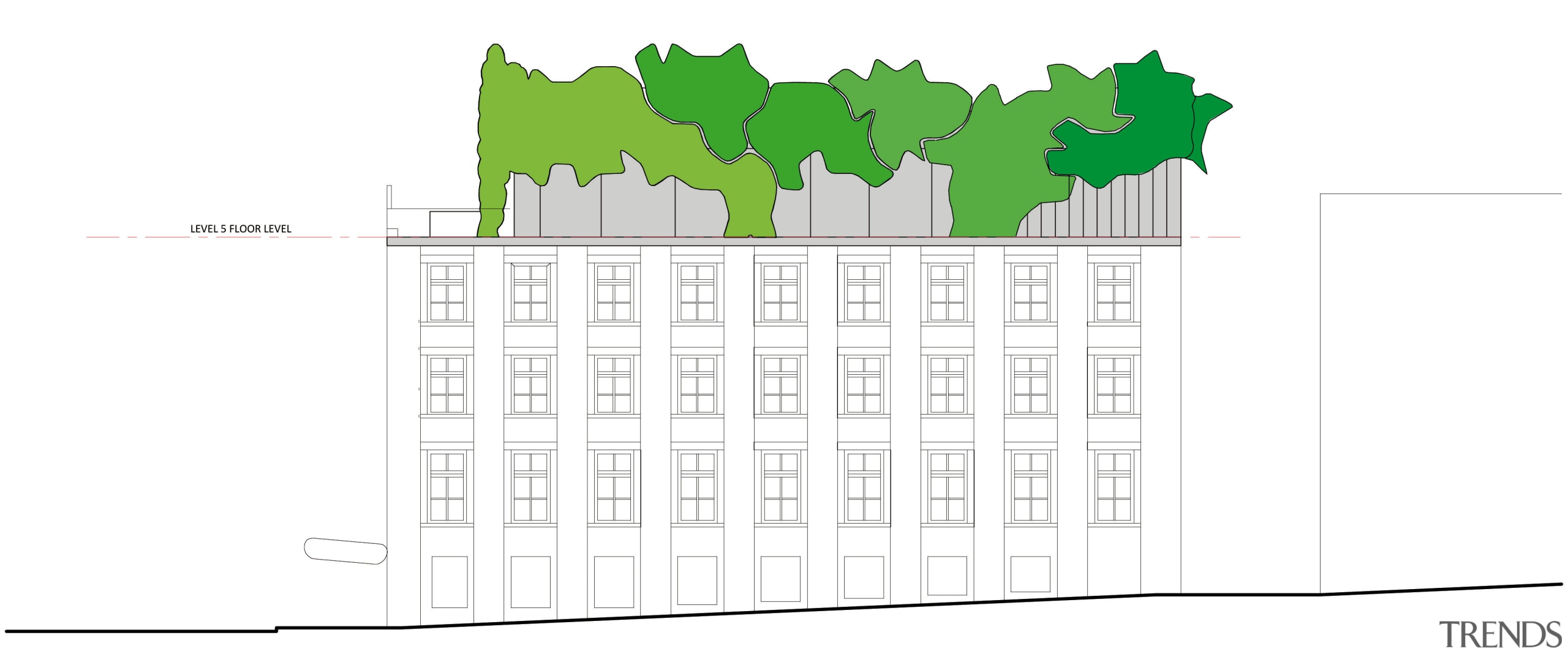 View of RMIT building in Melbourne with green area, design, diagram, font, green, line, product design, text, white