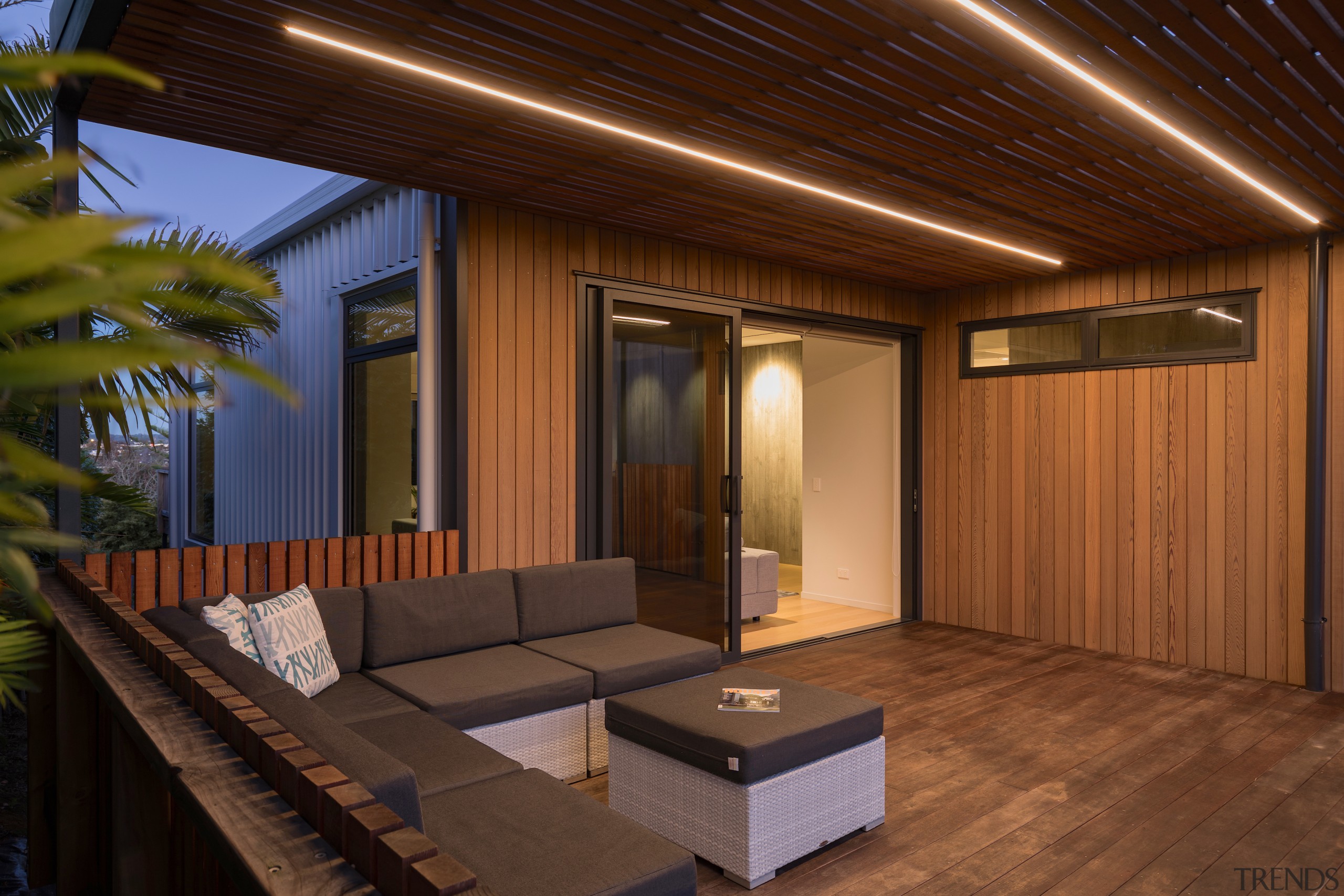 The front al fresco entertaining space – natural 