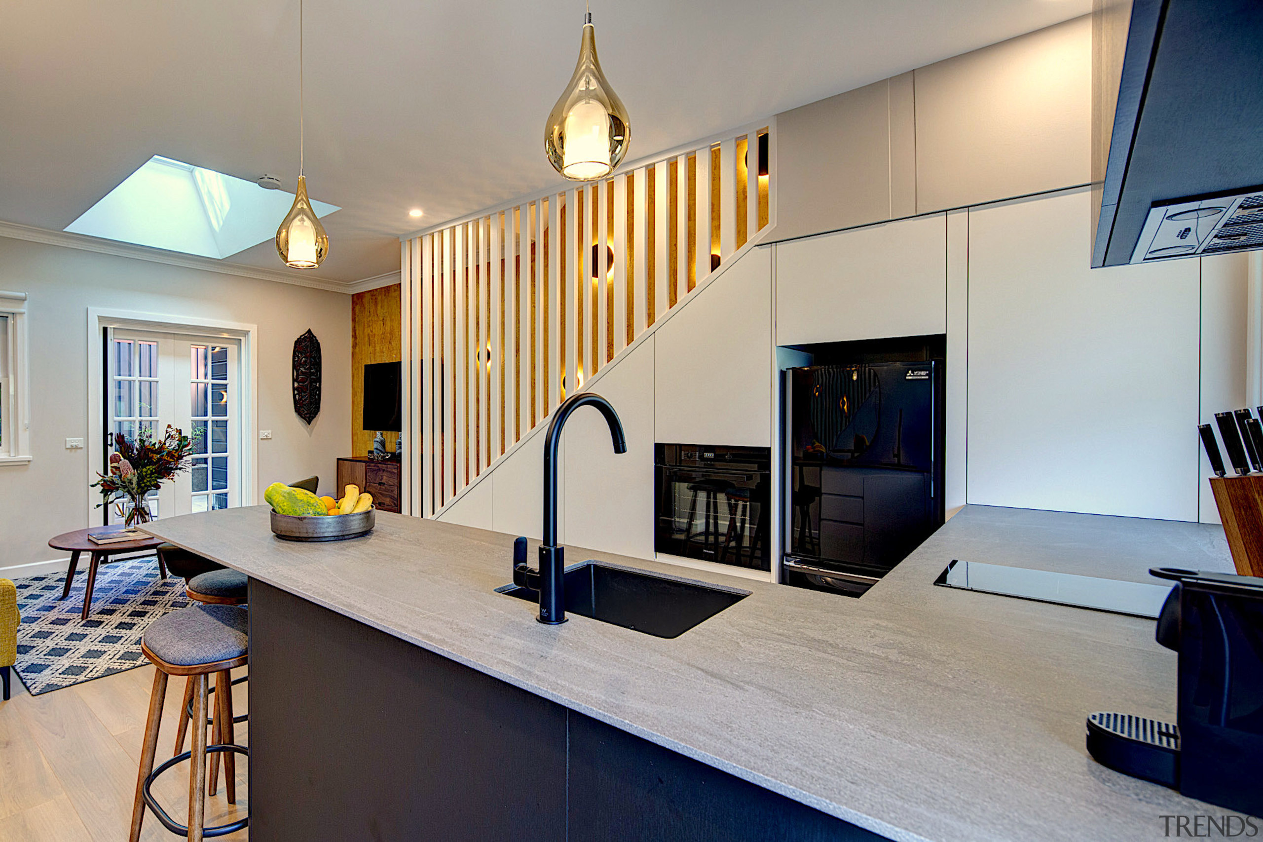 Storage was created under the stairs  - Colourful 