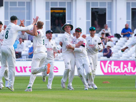 Nottinghamshire Wicket Celebration