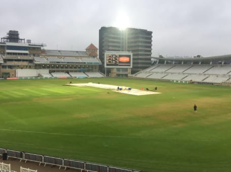 Covers on at Trent Bridge