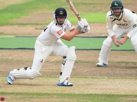 Chris Nash batting whites v Notts