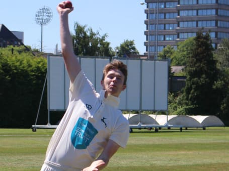 Jordan Cook bowling