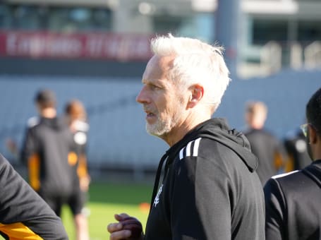 Peter Moores at Old Trafford