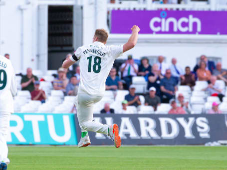 Dillon Pennington wicket v Lancashire