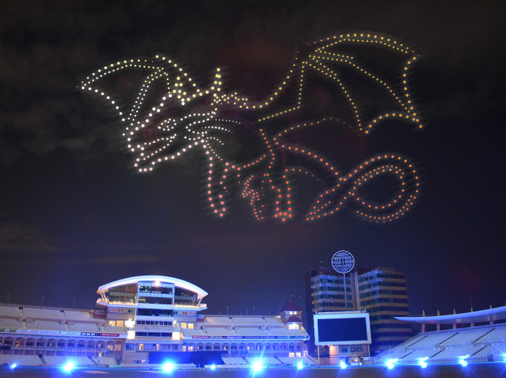 A DRAGON DRONE LIGHT SHOW HEADS TO TRENT BRIDGE