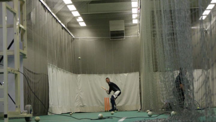 Alex Hales batting nets