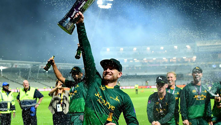 Riki Wessels T20 Blast trophy win