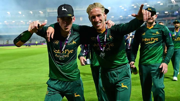 Notts Outlaws Andre Russell during the NatWest T20 Blast Finals