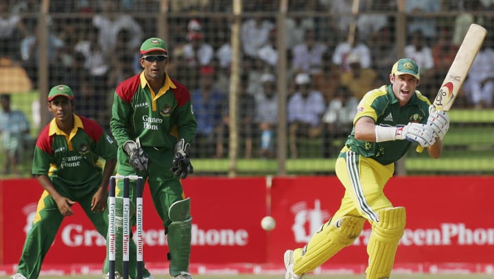 Australia v Bangladesh Hussey