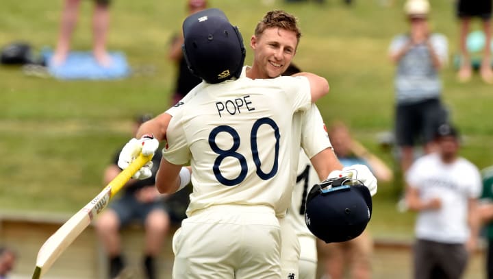 Joe Root; Ollie Pope