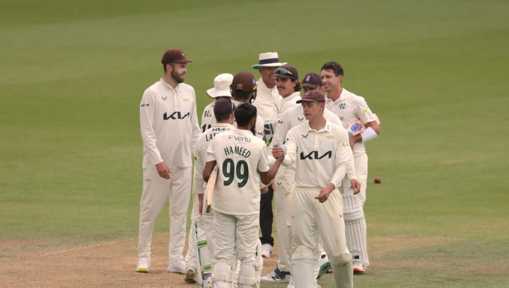 Haseeb Hameed and Will Young, Surrey Day Four