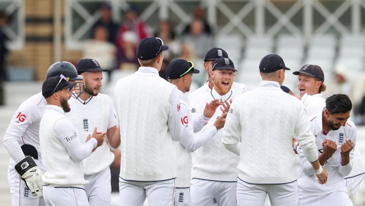 England celebrate