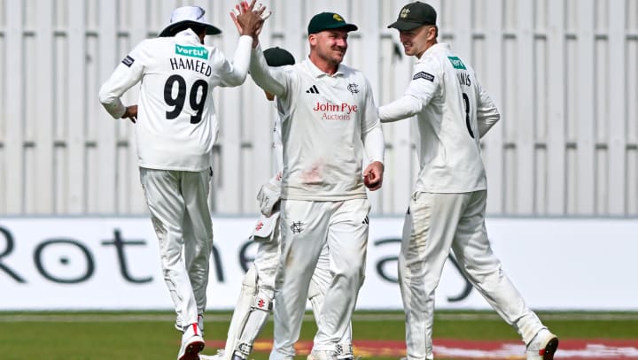 Team celebrations Leics